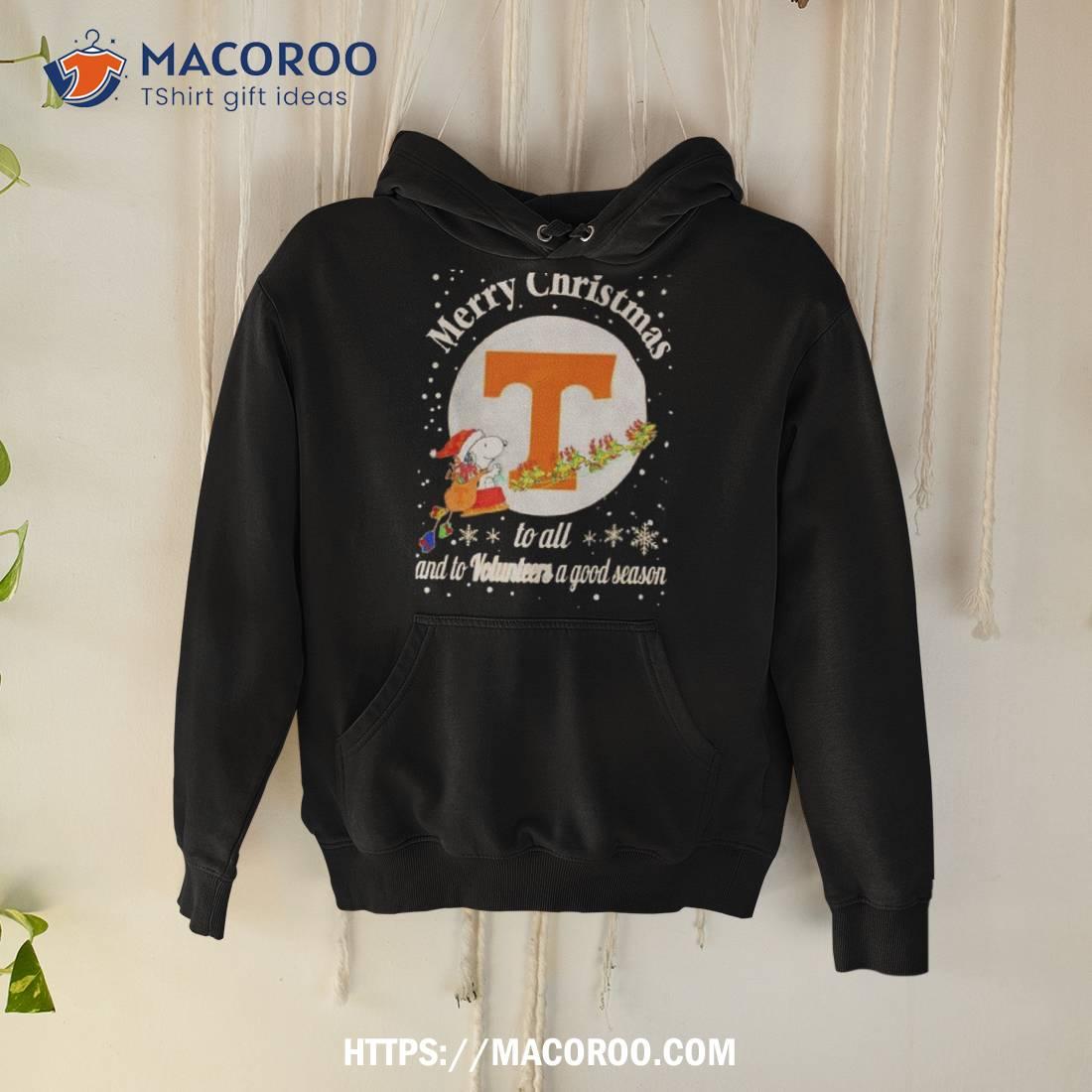 Snoopy Merry Christmas To All And To Tennessee Volunteers A Good Season T Shirt Snoopy Merry Christmas To All And To Tennessee Volunteers A Good Season T Shirt