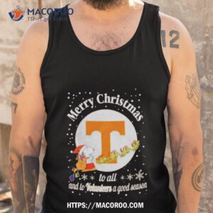 Snoopy Merry Christmas To All And To Tennessee Volunteers A Good Season T Shirt 3 Snoopy Merry Christmas To All And To Tennessee Volunteers A Good Season Tank Top