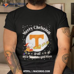 Snoopy Merry Christmas To All And To Tennessee Volunteers A Good Season T Shirt Snoopy Merry Christmas To All And To Tennessee Volunteers A Good Season T Shirt