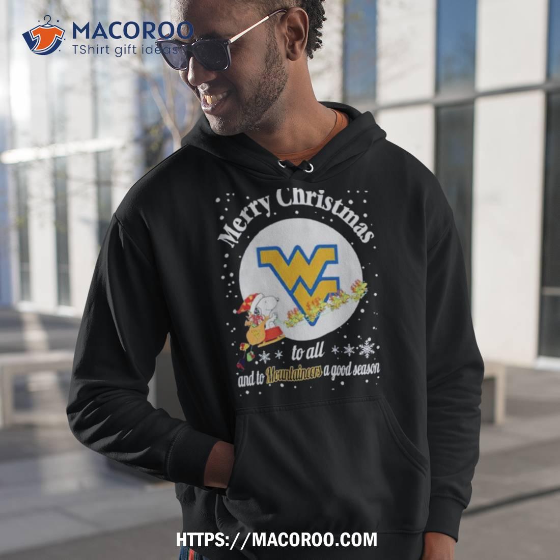 Snoopy Merry Christmas To All And To Virginia Mountaineers A Good Season T Shirt Snoopy Merry Christmas To All And To Virginia Mountaineers A Good Season T Shirt
