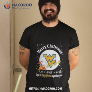 Snoopy Merry Christmas To All And To Virginia Mountaineers A Good Season T Shirt Snoopy Merry Christmas To All And To Virginia Mountaineers A Good Season T Shirt