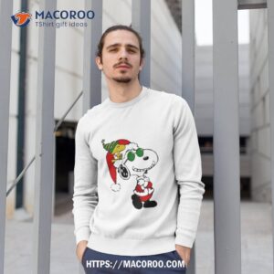 Snoopy Woodstock Peanuts Merry Christmas T Shirt 2 Snoopy Woodstock Peanuts Merry Christmas Sweatshirt 1