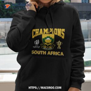 South Africa South Africa Rugby World Cup France Champions 2023 Shirt 1 South Africa South Africa Rugby World Cup France Champions 2023 Hoodie