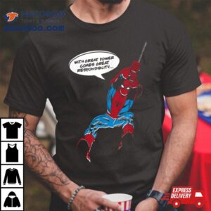 Spider Man Great Power Comes Great Responsibility Tshirt