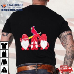 St Louis Cardinals Gnomes Merry Christmas Tshirt