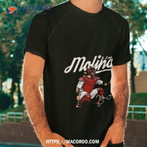 St. Louis Yadier Molina Score Signature T Shirt