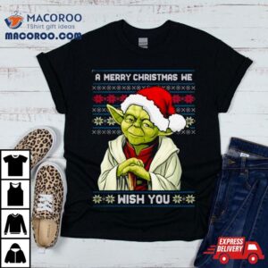 Star Wars Yoda A Merry Christmas We Wish You Ugly Tshirt