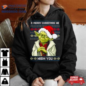 Star Wars Yoda A Merry Christmas We Wish You Ugly Tshirt