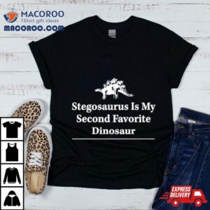 Stegosaurus Is My Second Favorite Dinosaur Tshirt