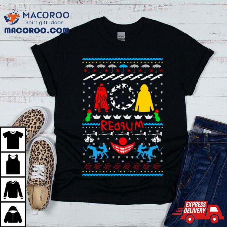 Stephen King Inspired Ugly Christmas Shirt Stephen King Inspired Ugly Christmas Shirt