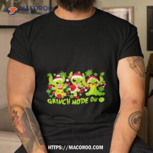 Stitch Parody Grinch Mode On Funny Christmas Shirt