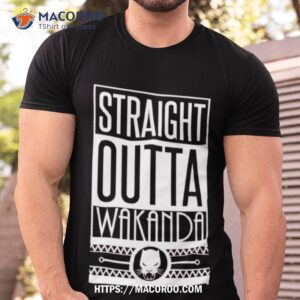 straight outta wakanda chadwick boseman shirt tshirt