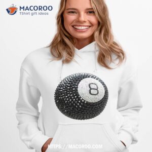 studded lucky 8 ball shirt hoodie 1