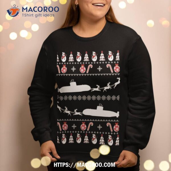 Submarine Service Submariner Ugly Christmas Sweatshirt