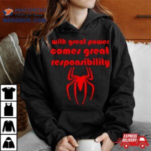 Super Villain Comic Great Powers Comes Great Responsibility Shirt