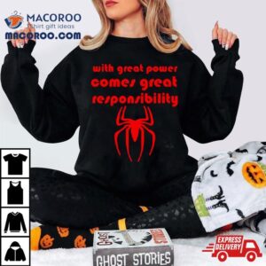 Super Villain Comic Great Powers Comes Great Responsibility Tshirt