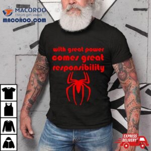 Super Villain Comic Great Powers Comes Great Responsibility Tshirt