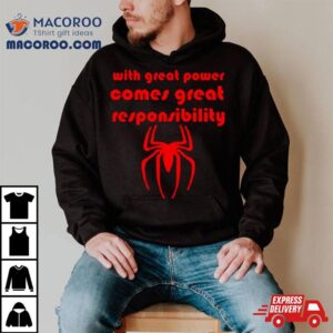 Super Villain Comic Great Powers Comes Great Responsibility Tshirt