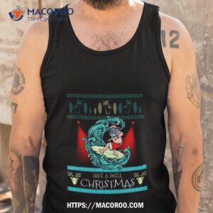 Surfing Knitted Style Xmas Tee Tank Top