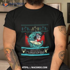 Surfing Knitted Style Xmas Tee Shirt