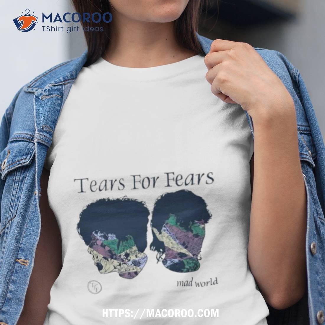 Mad World Music T-shirt Tears for Fears Lyrics Inspired 