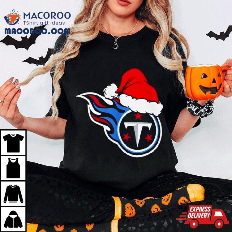 Tennessee Titans Logo Santa Hat Christmas 2023 Shirt Tennessee Titans Logo Santa Hat Christmas 2023 Shirt