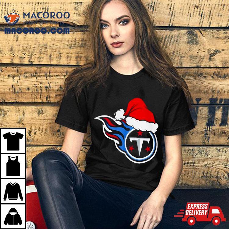 Tennessee Titans Logo Santa Hat Christmas 2023 Shirt Tennessee Titans Logo Santa Hat Christmas 2023 Shirt