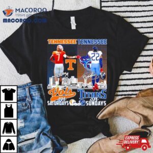 Tennessee Vols On Saturdays And Tennessee Titans On Sundays Tshirt