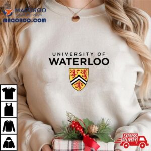 Terhalang University Of Waterloo Dindingkaca Tshirt