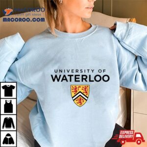 Terhalang University Of Waterloo Dindingkaca Tshirt