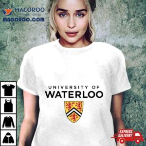 Terhalang University Of Waterloo Dindingkaca Tshirt