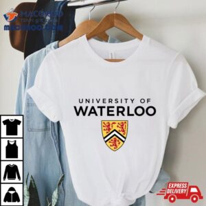 Terhalang University Of Waterloo Dindingkaca Tshirt