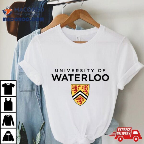 Terhalang University Of Waterloo Dindingkaca Shirt