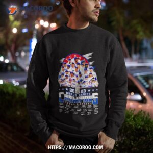 Texas Rangers 2023 World Champions Thank You For The Memories Signatures Shirt 2 Texas Rangers 2023 World Champions Thank You For The Memories Signatures Sweatshirt