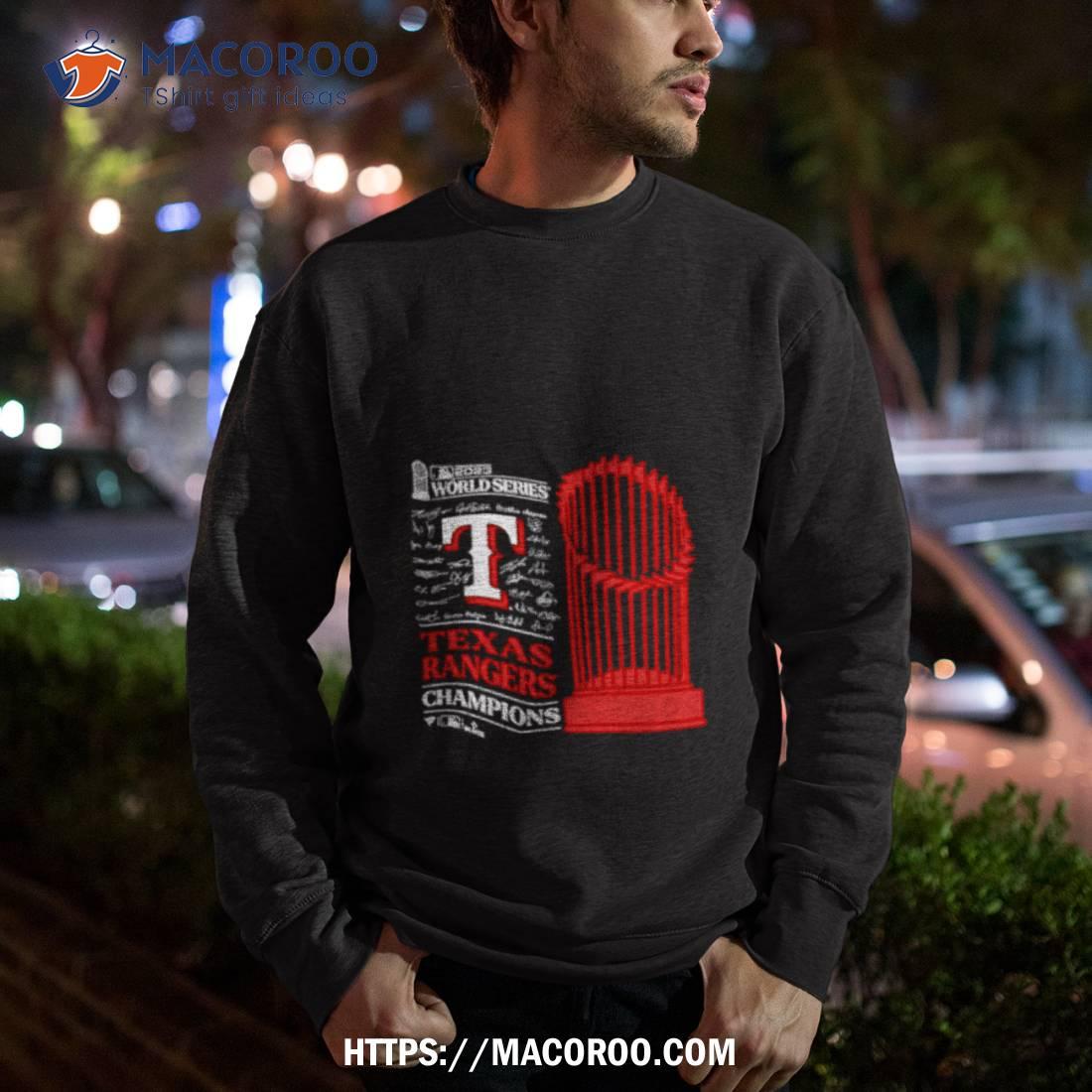 Texas Rangers 2023 World Series Champions Big & Tall Roster Shirt Texas Rangers 2023 World Series Champions Big & Tall Roster Shirt