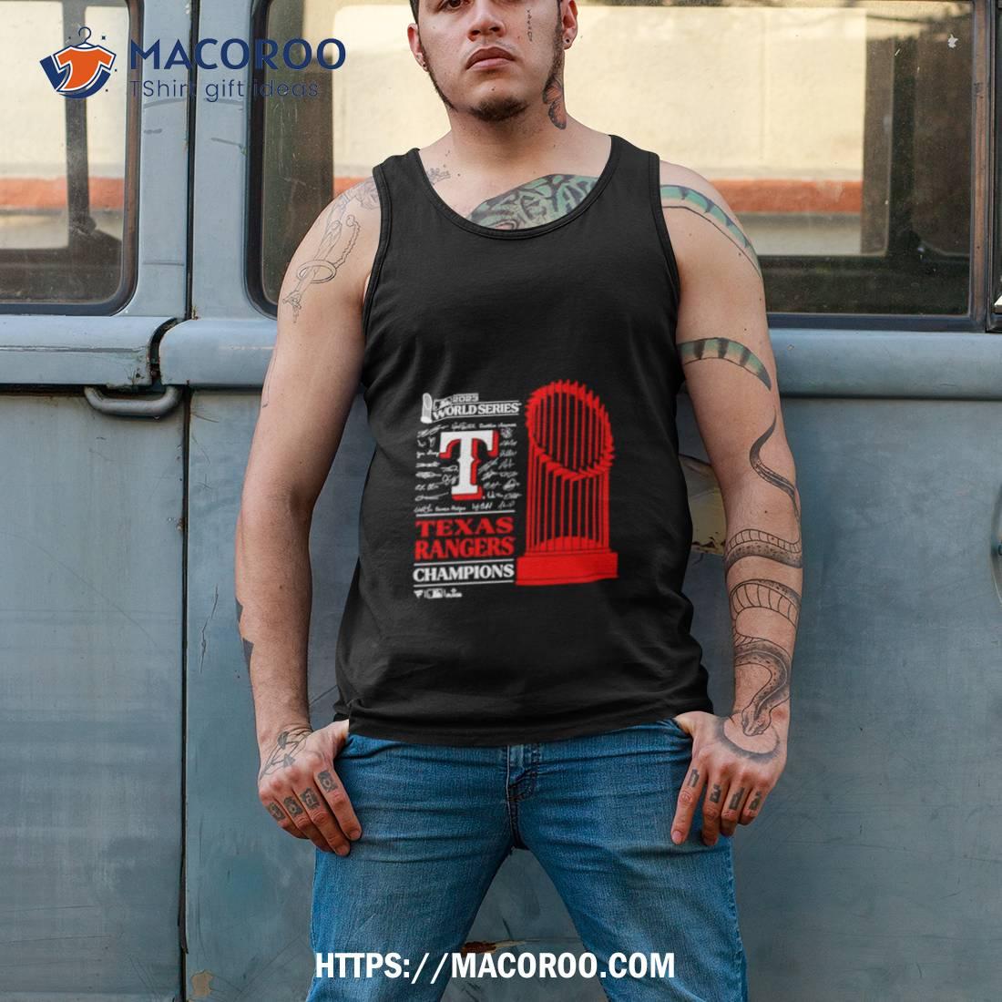 Texas Rangers 2023 World Series Champions Big & Tall Roster Shirt Texas Rangers 2023 World Series Champions Big & Tall Roster Shirt