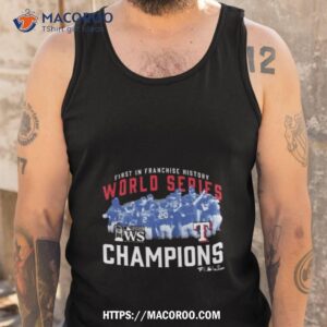 Texas Rangers 2023 World Series Champions First In Franchise History Photo Tank Top