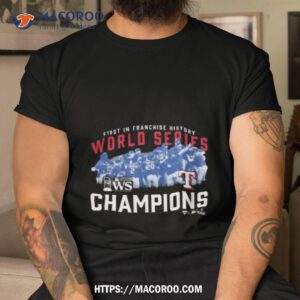 Texas Rangers 2023 World Series Champions First In Franchise History Photo T Shirt