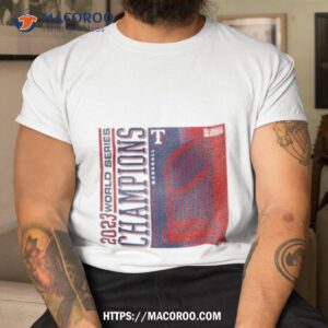 Texas Rangers 2023 World Series Champions Playoff Scrum Shirt