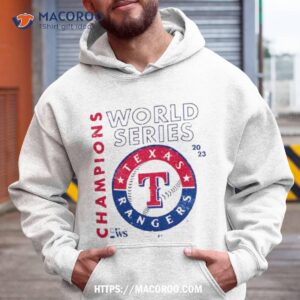 Texas Rangers Majestic Threads Mlb 2023 World Series Champions Tri Blend Men’s T Shirt