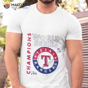 Texas Rangers Majestic Threads Mlb 2023 World Series Champions Tri Blend Men’s T Shirt