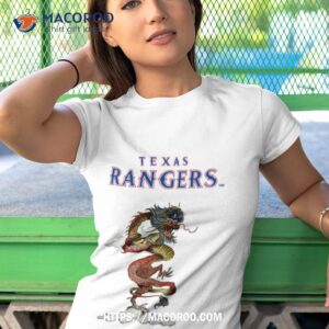 Texas Rangers Mlb 2024 Year Of The Dragon Tshirt 1