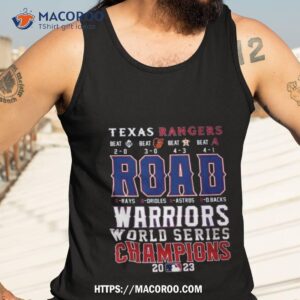 Texas Rangers Road Warriors World Series Champions 2023 Tank Top 3