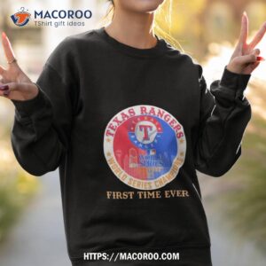 Texas Rangers World Series Champions 2023 First Time Ever Logo Sweatshirt 2