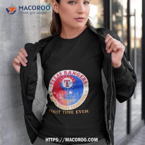 Texas Rangers World Series Champions 2023 First Time Ever Logo Tshirt 3