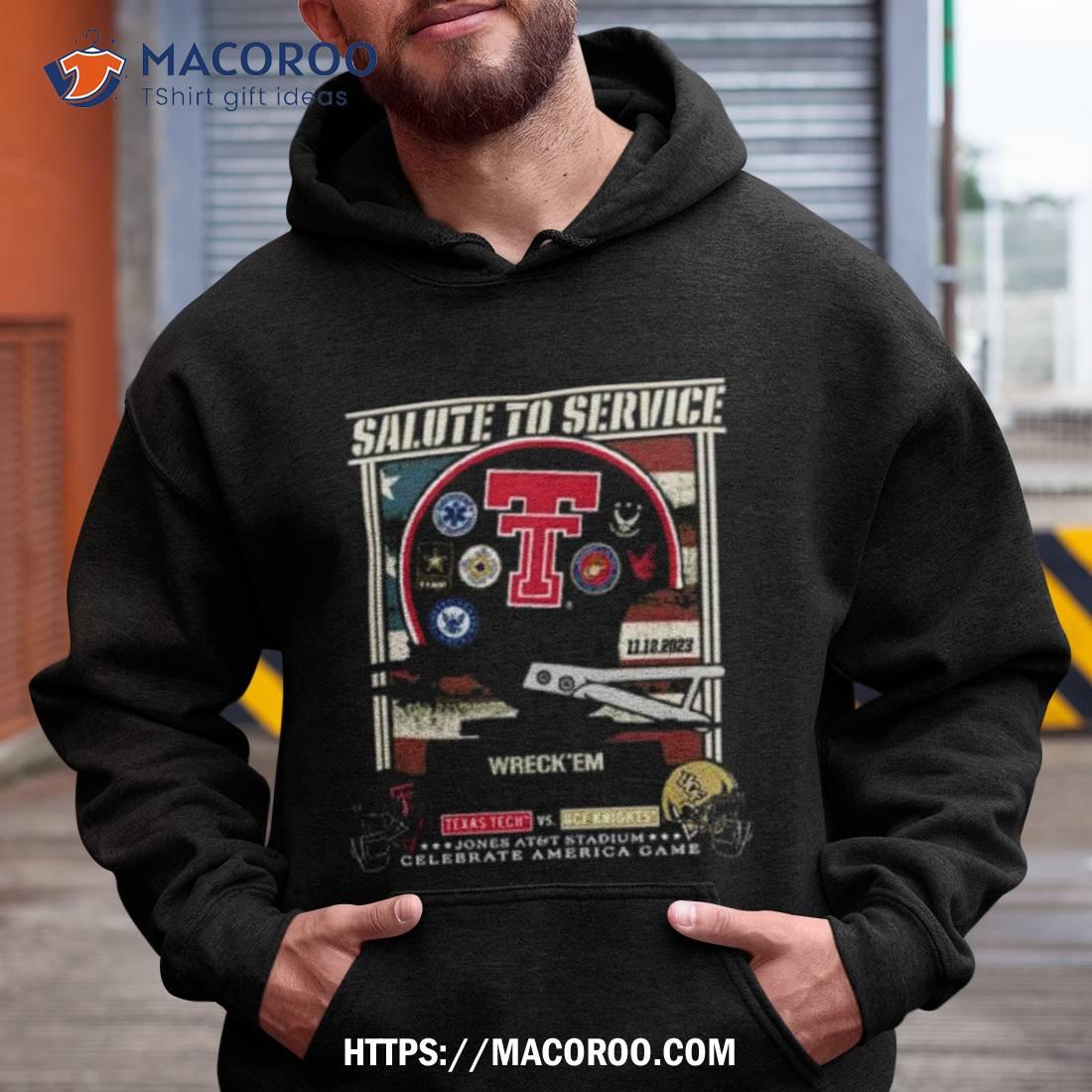 Texas Tech Red Raiders Vs Ucf Knights 2023 Salute To Service Game Day Shirt Texas Tech Red Raiders Vs Ucf Knights 2023 Salute To Service Game Day Shirt