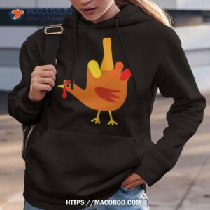 Thanksgiving Bird Funny Hand Turkey Shirt