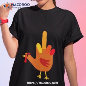 Thanksgiving Bird Funny Hand Turkey Shirt