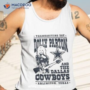 Thanksgiving Day Dolly Parton And The Dallas Cowboys Arlington Texas Signature Vintage Sweat Tank Top 3