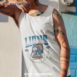 Thanksgiving Tradition Detroit Lions Mascot Football Tank Top 1
